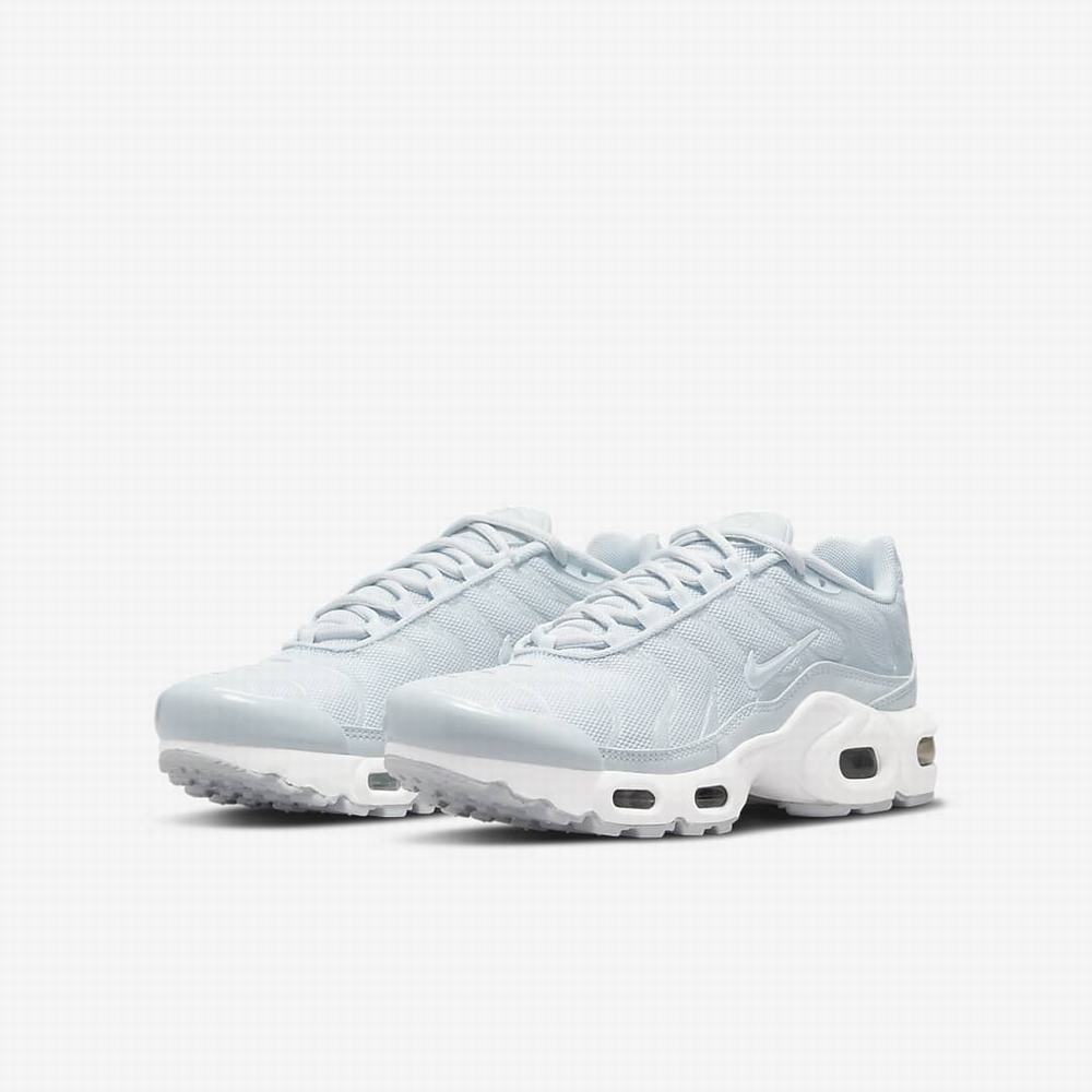 Tenisky Nike Air Max Plus Detske Platina Siva Biele Čierne | SK876130