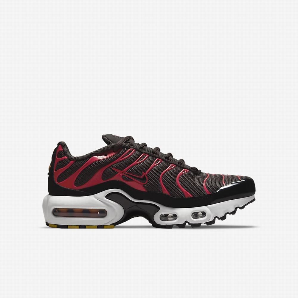 Tenisky Nike Air Max Plus Detske Siva Červené Biele Čierne | SK098742