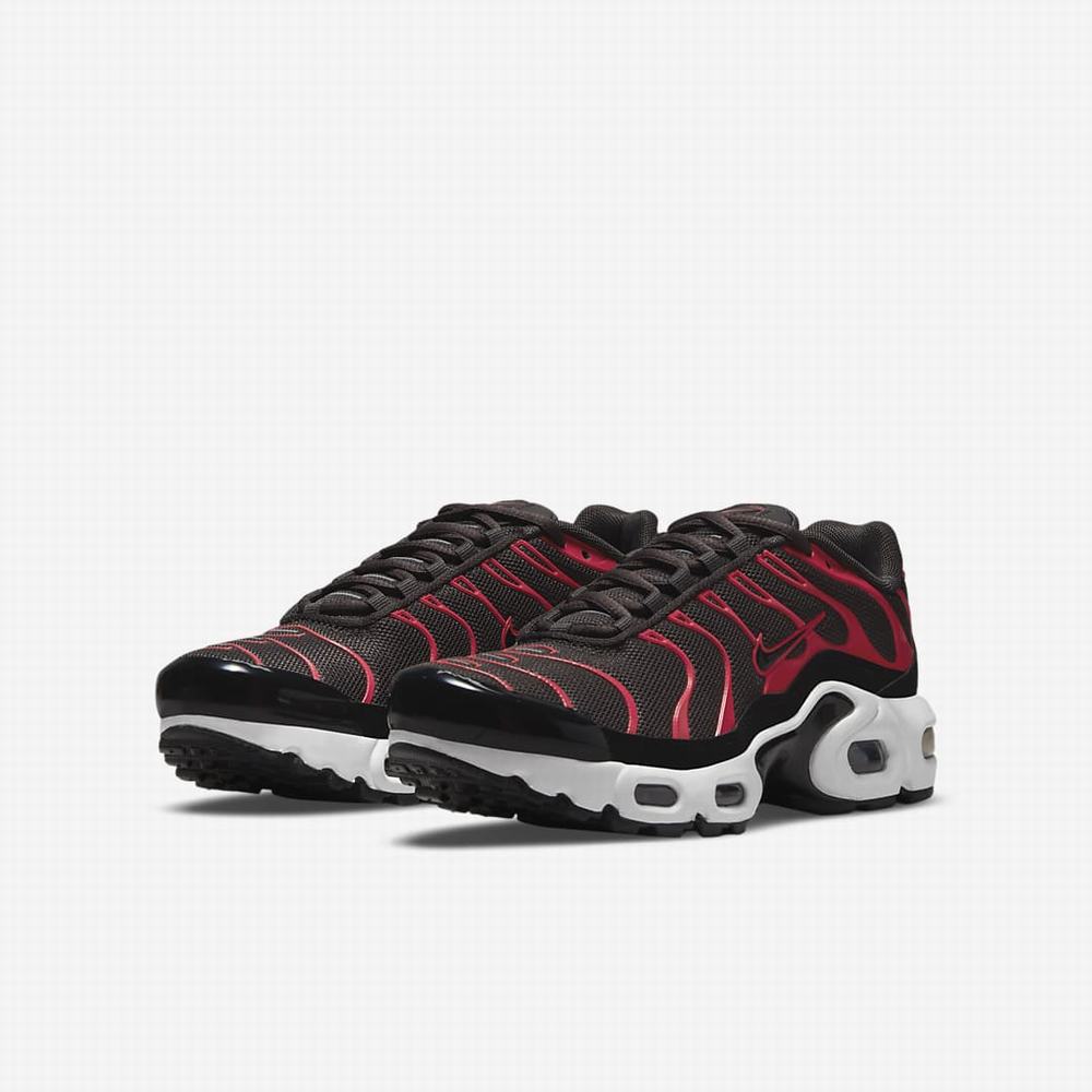 Tenisky Nike Air Max Plus Detske Siva Červené Biele Čierne | SK098742