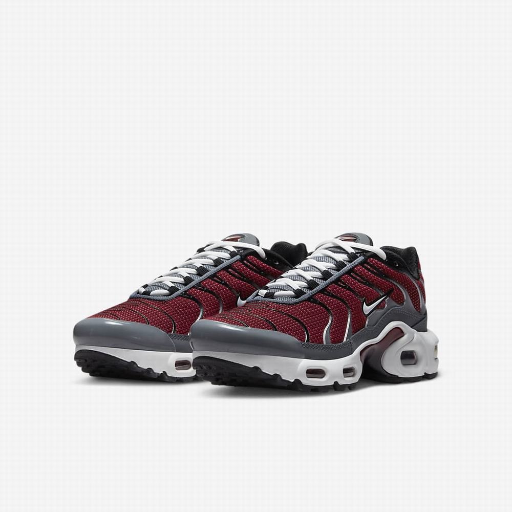 Tenisky Nike Air Max Plus Detske Červené Čierne Siva Biele | SK529437