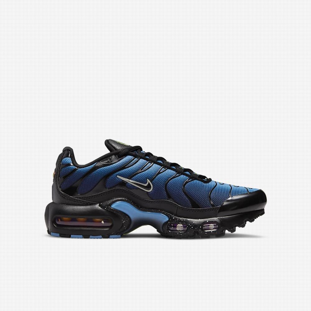 Tenisky Nike Air Max Plus Detske Čierne Modre Svetlo Bordove | SK632157