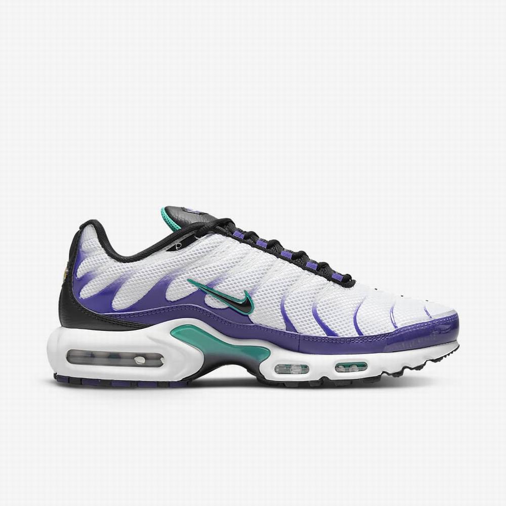 Tenisky Nike Air Max Plus Panske Biele Nachový Tyrkysové Čierne | SK746892