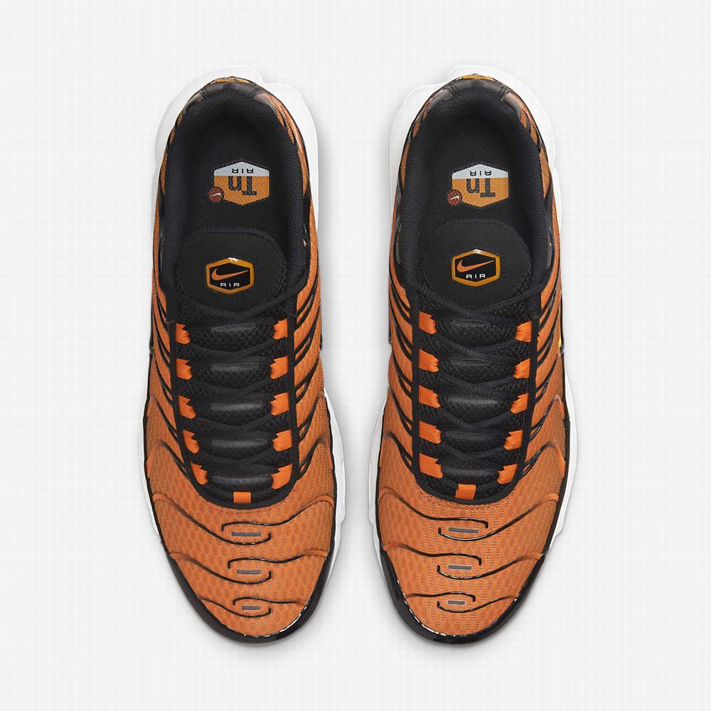 Tenisky Nike Air Max Plus Panske Oranžové Čierne Biele Zlate | SK925081