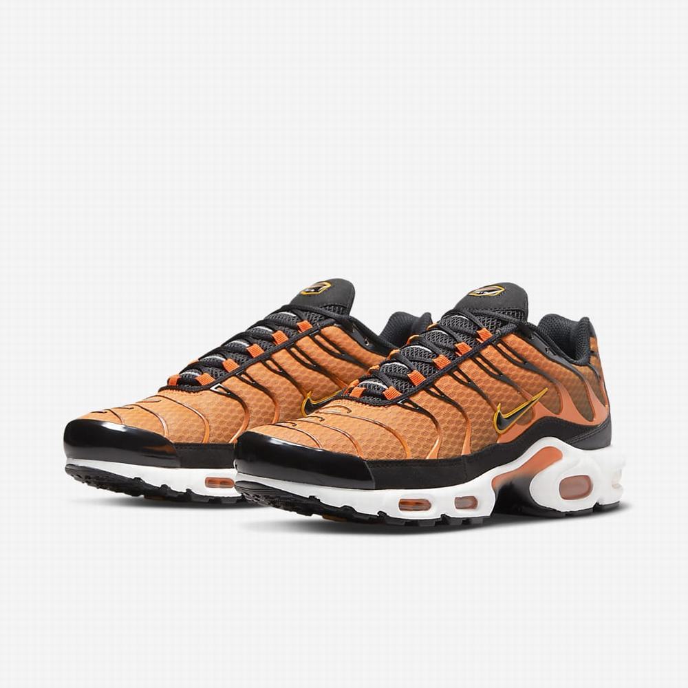 Tenisky Nike Air Max Plus Panske Oranžové Čierne Biele Zlate | SK925081