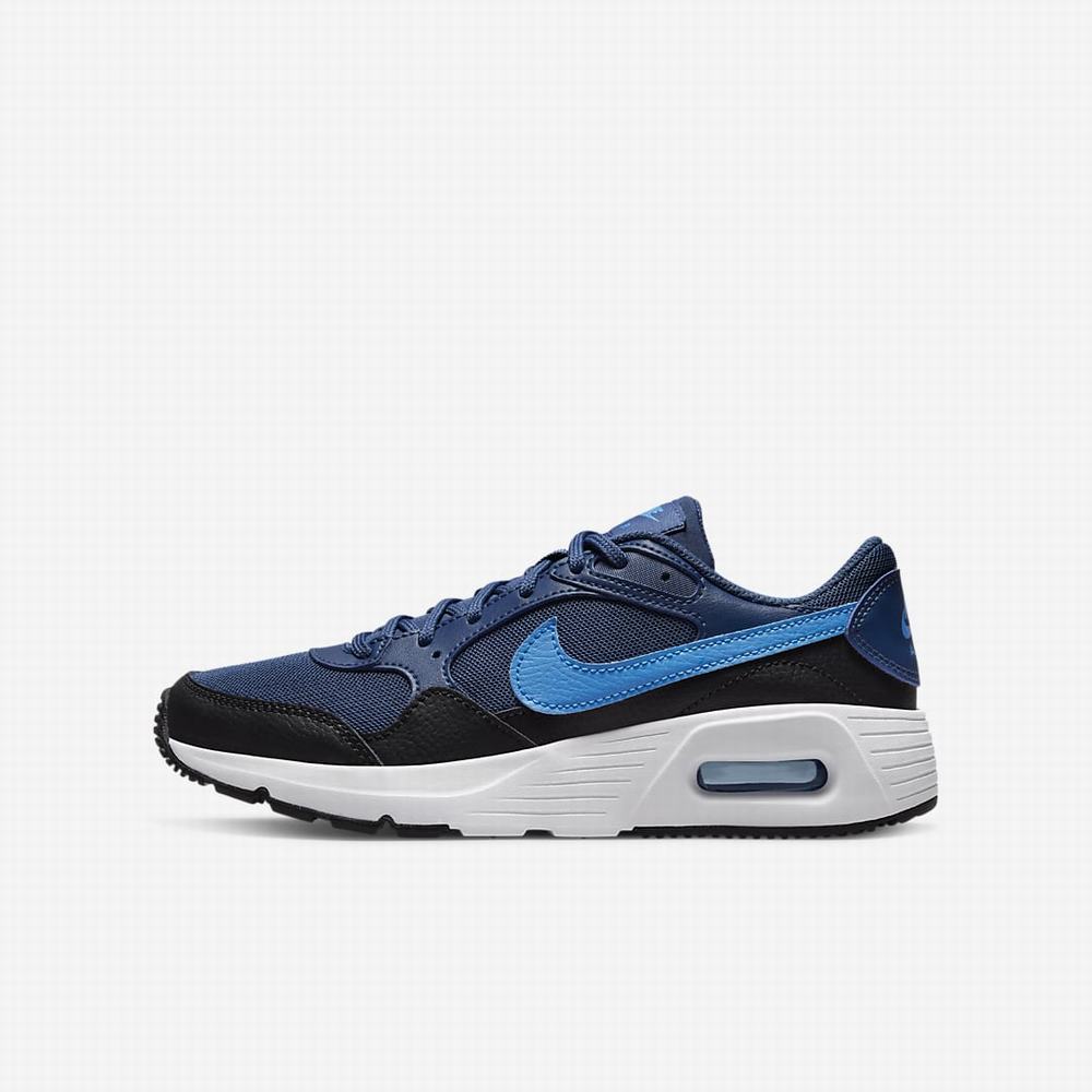 Tenisky Nike Air Max SC Detske Námornícka Modrá Čierne Svetlo Modre | SK625497