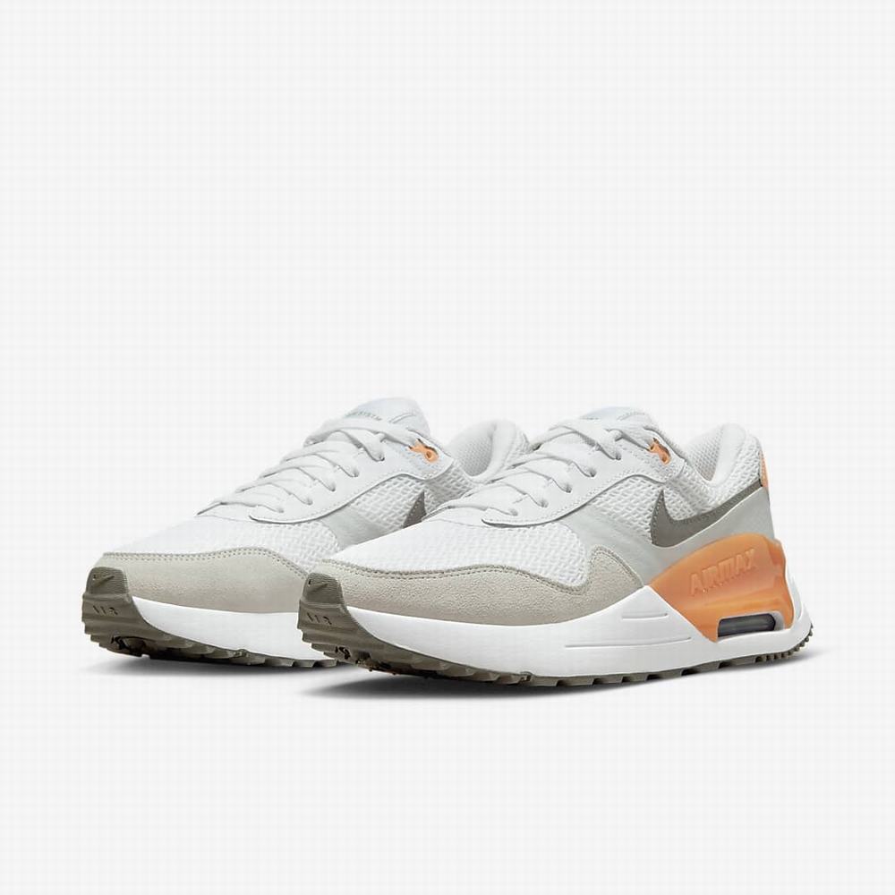 Tenisky Nike Air Max SYSTM Damske Biele Platina Oranžové | SK936051