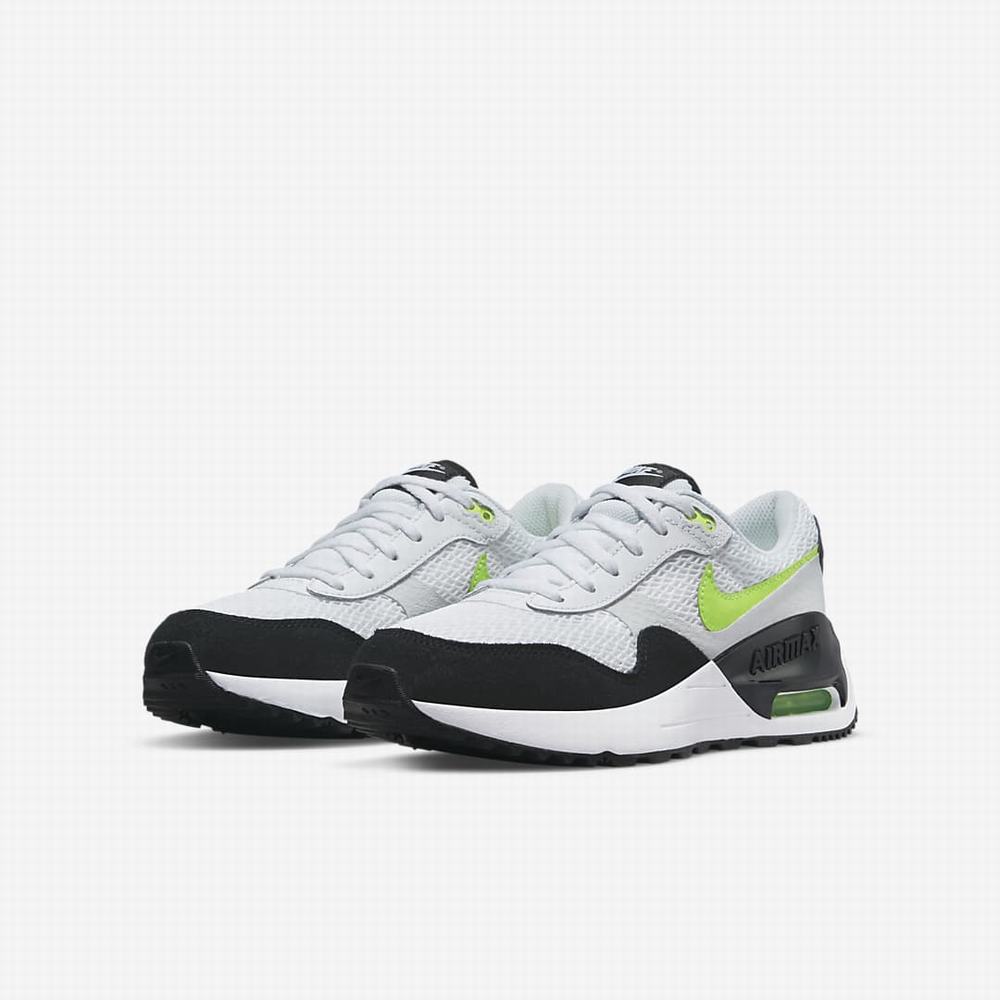 Tenisky Nike Air Max SYSTM Detske Biele Platina Čierne | SK304762