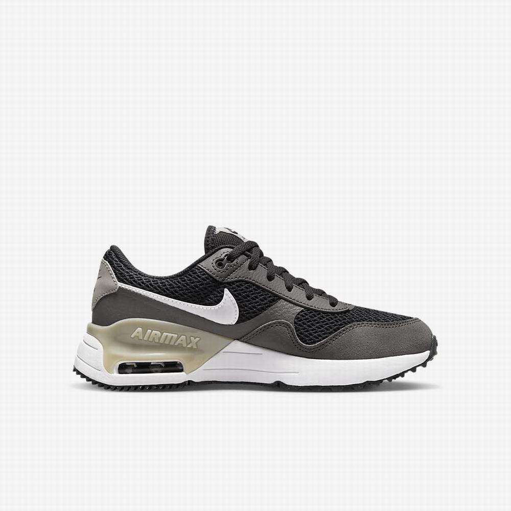 Tenisky Nike Air Max SYSTM Detske Tmavo Siva Biele | SK657194