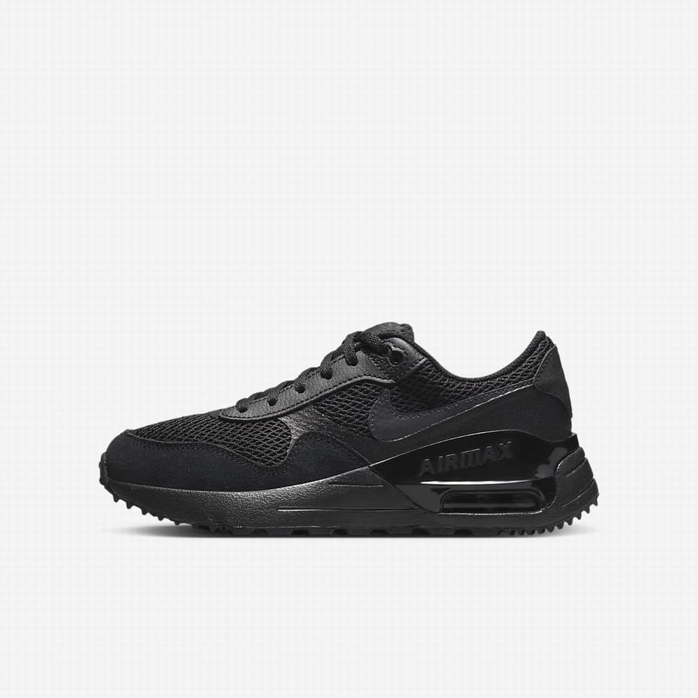 Tenisky Nike Air Max SYSTM Detske Čierne Tmavo Siva | SK341852