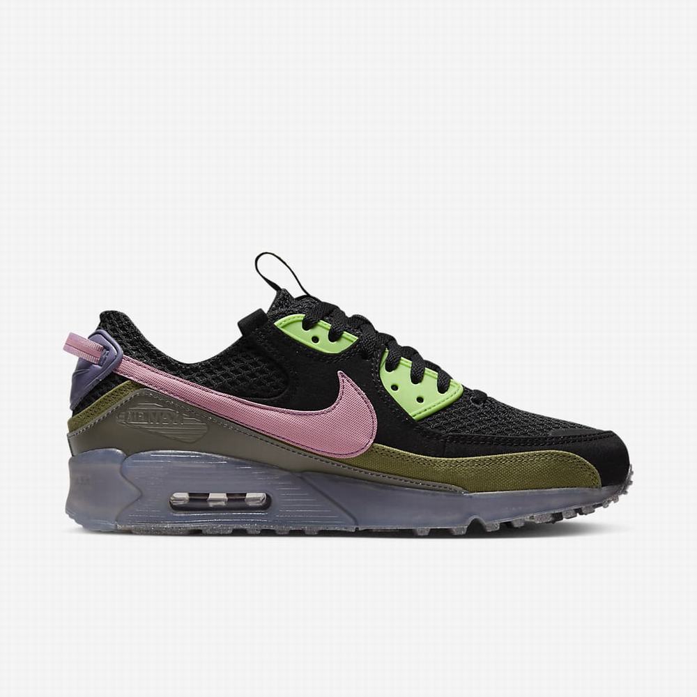 Tenisky Nike Air Max Terrascape 90 Panske Čierne Svetlo Zelene Ruzove | SK871023