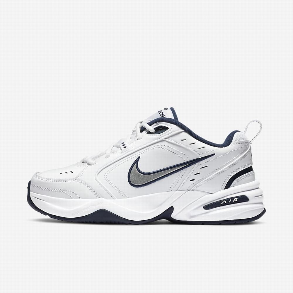 Tenisky Nike Air Monarch IV Panske Biele Metal Strieborne | SK673450