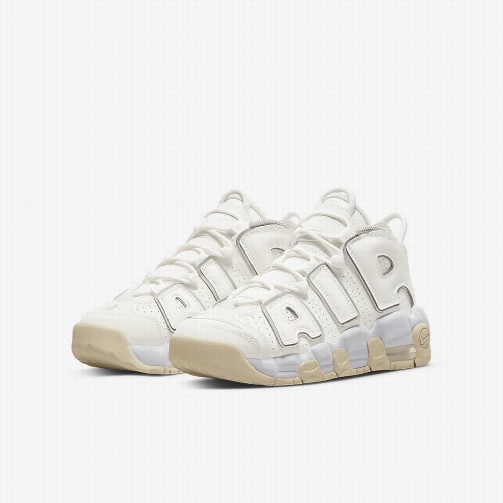 Tenisky Nike Air More Uptempo Detske Béžové Biele | SK981304