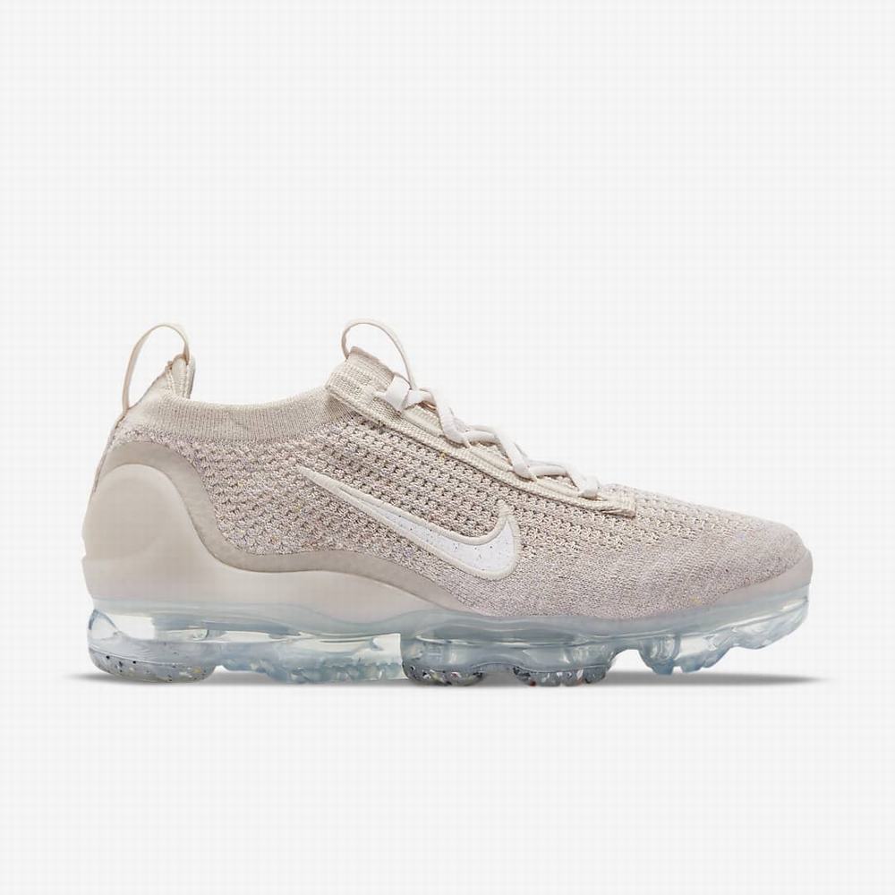 Tenisky Nike Air VaporMax 2021 FK Damske Béžové Metal Strieborne Biele | SK987463