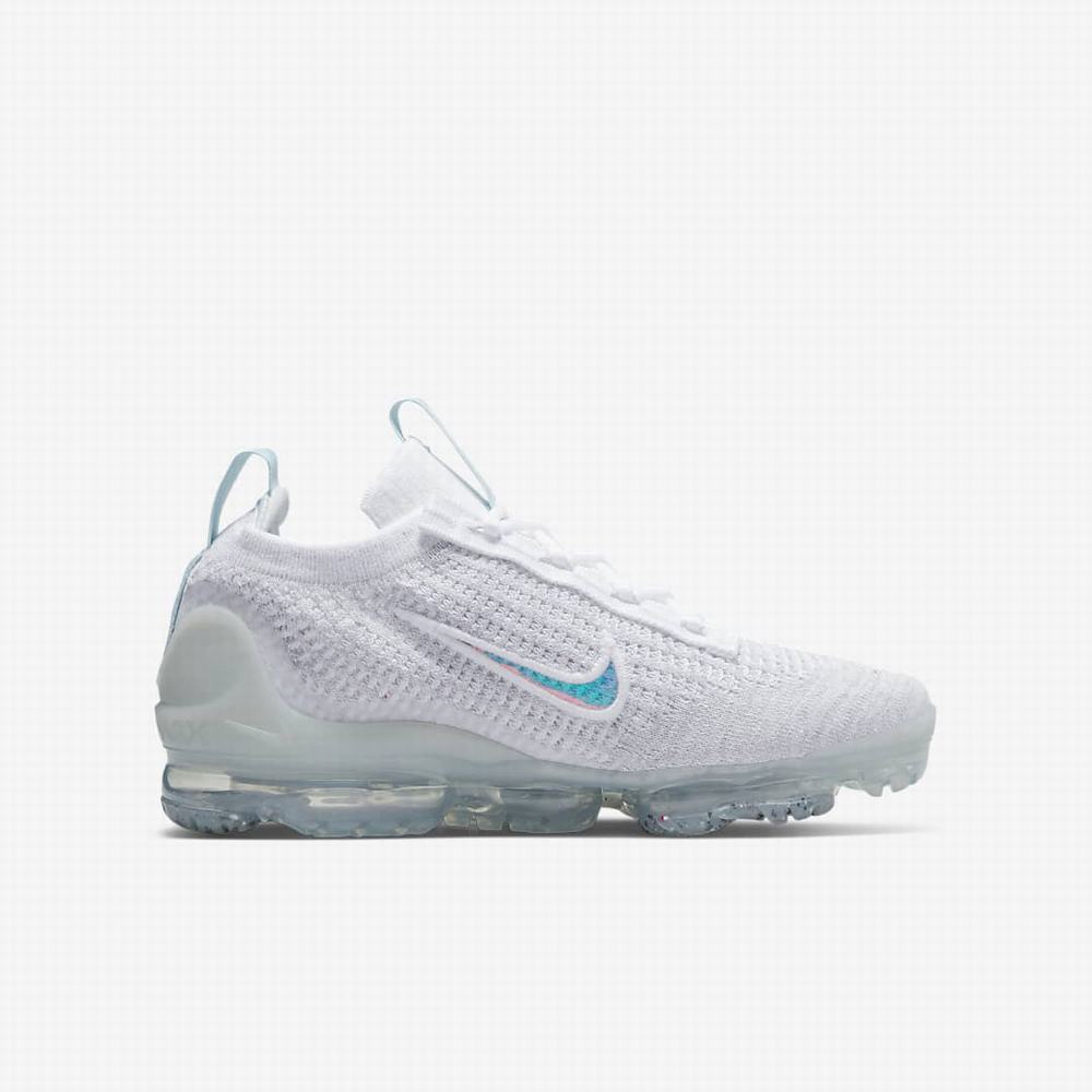 Tenisky Nike Air VaporMax 2021 FK Detske Biele | SK317520