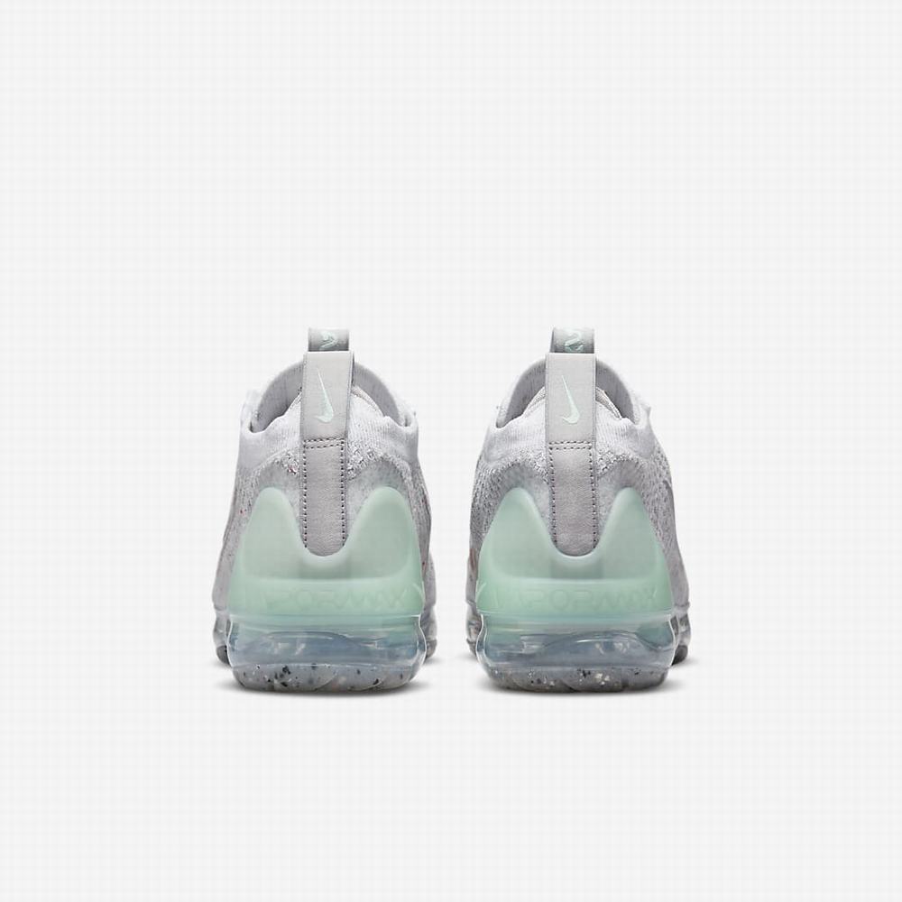 Tenisky Nike Air VaporMax 2021 FK Detske Platina Mätové Biele Metal Červené | SK421875