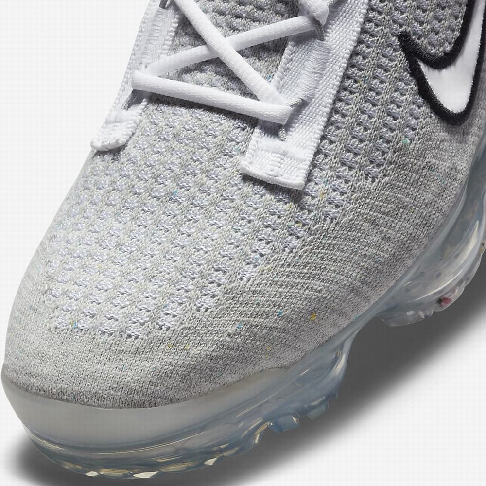 Tenisky Nike Air VaporMax 2021 FK Panske Biele Čierne Metal Strieborne Biele | SK032659