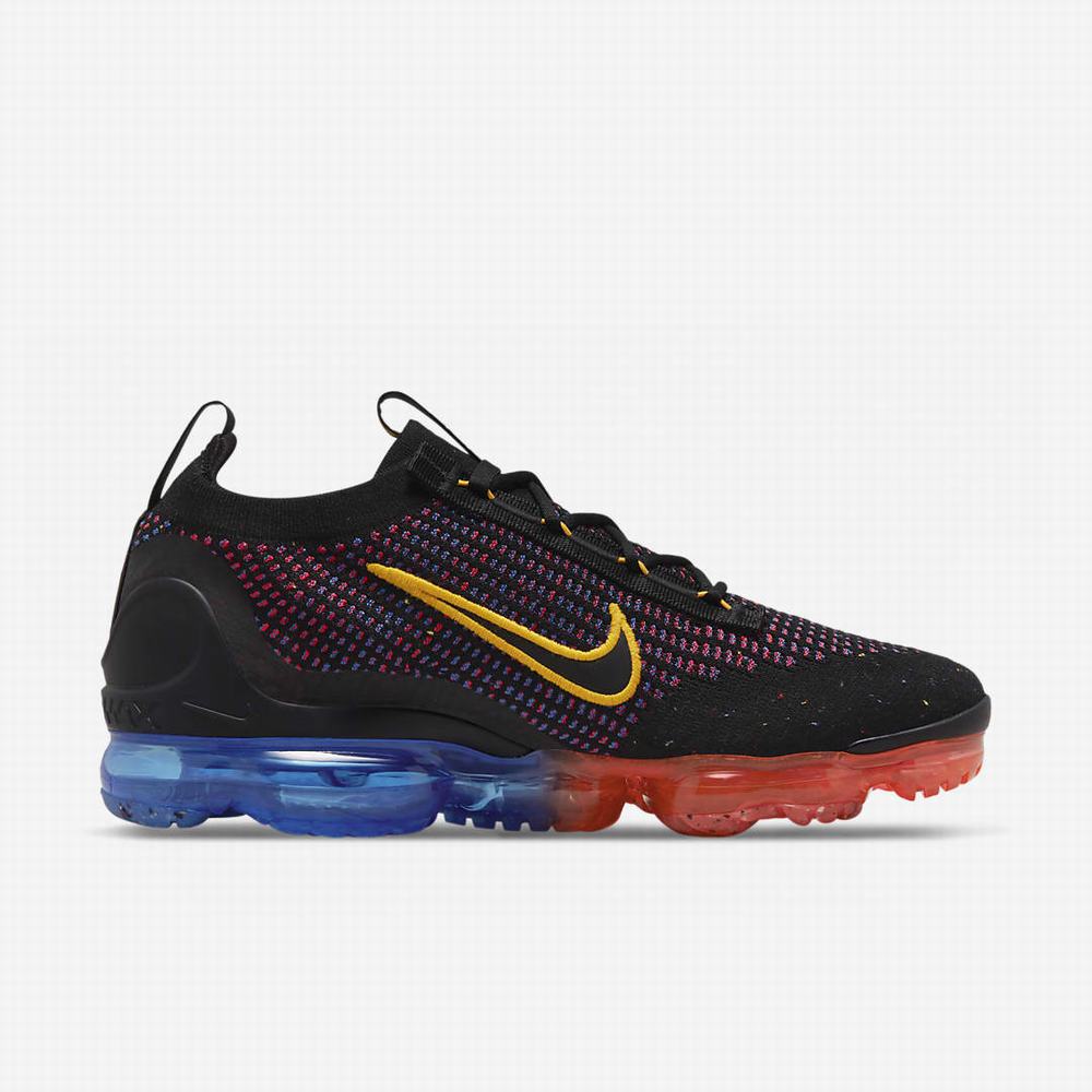 Tenisky Nike Air VaporMax 2021 FK Panske Čierne Modre Svetlo Červené Zlate | SK496572