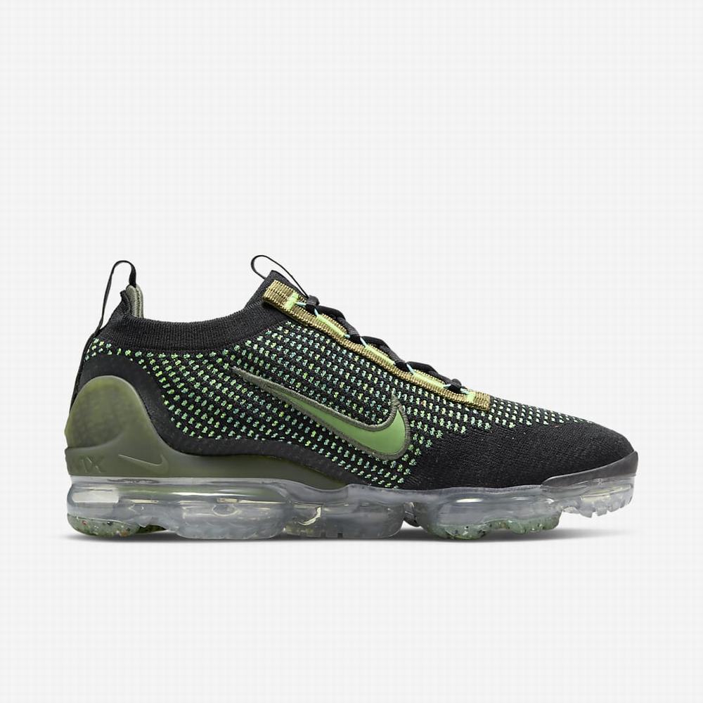 Tenisky Nike Air VaporMax 2021 FK Panske Čierne Hnedožltý Modre Svetlomodrá Tyrkysové | SK709342