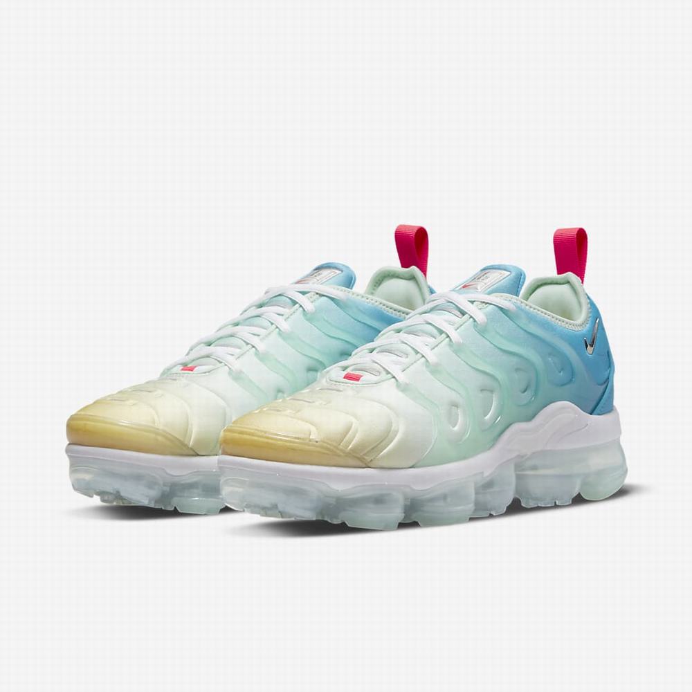 Tenisky Nike Air VaporMax Plus Damske Mätové Biele Modre Metal Strieborne | SK683495