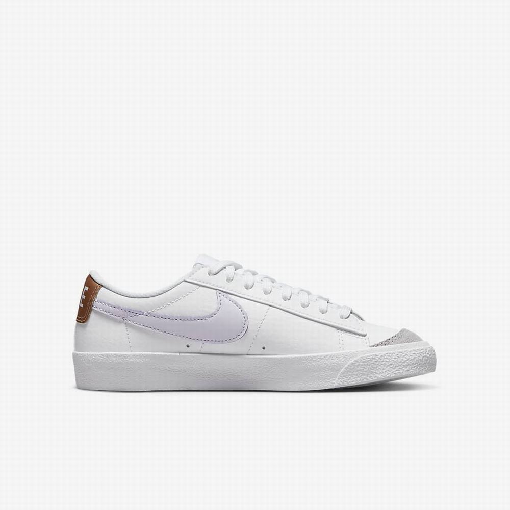 Tenisky Nike Blazer Low '77 Detske Biele Metal Meď Metal Strieborne Nachový | SK150794