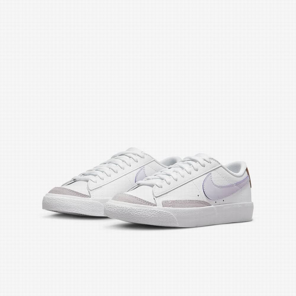 Tenisky Nike Blazer Low '77 Detske Biele Metal Meď Metal Strieborne Nachový | SK150794