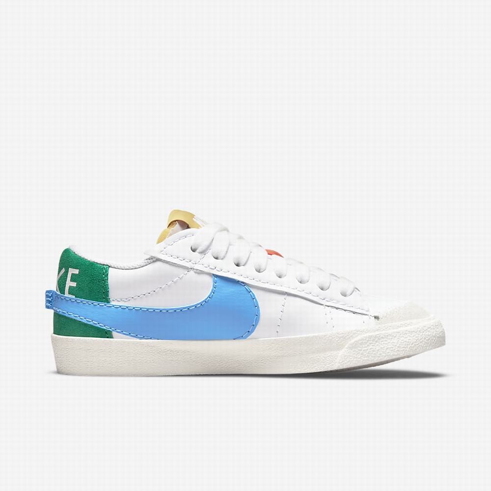 Tenisky Nike Blazer Low '77 Jumbo Damske Biele Modre Zlate | SK163907