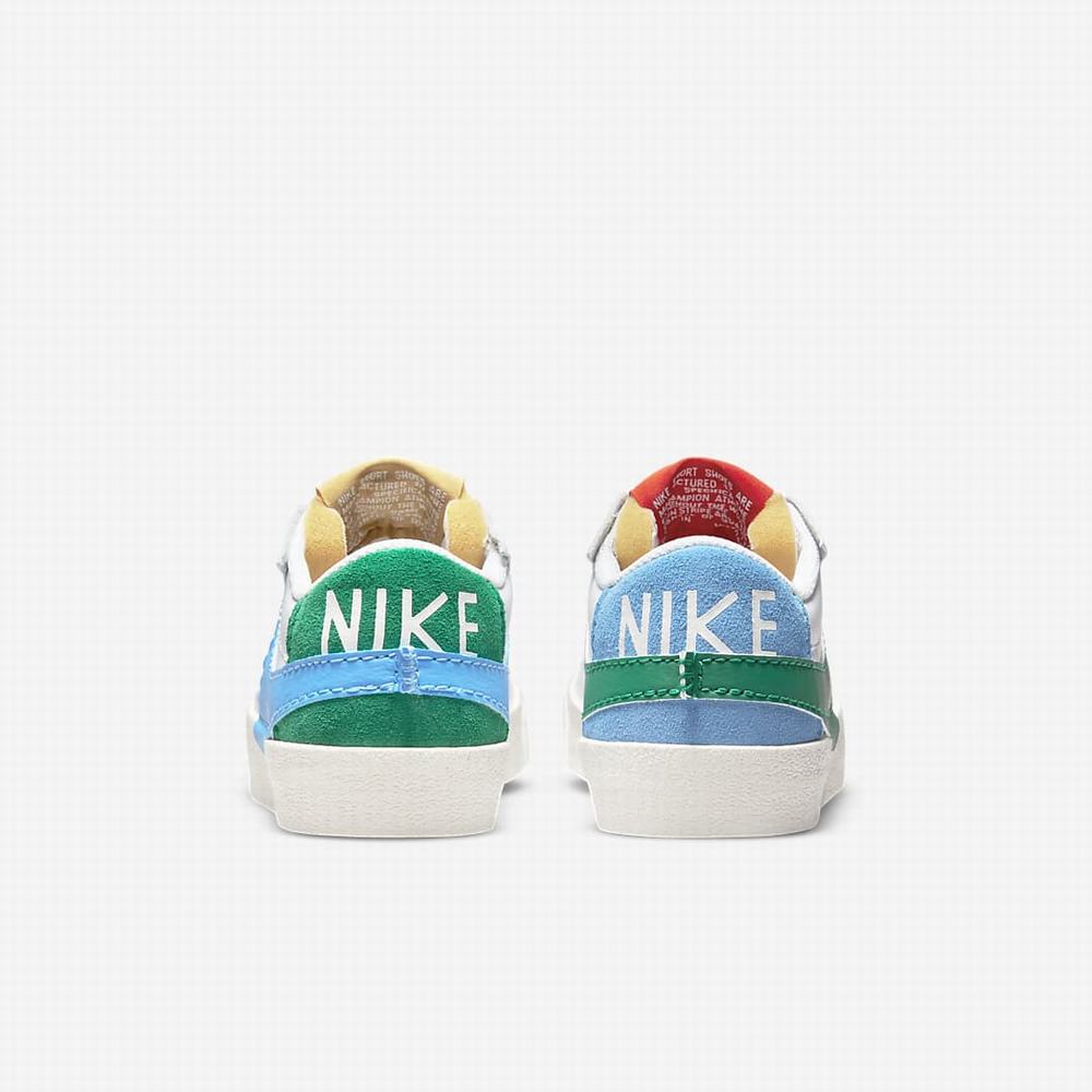 Tenisky Nike Blazer Low '77 Jumbo Damske Biele Modre Zlate | SK163907