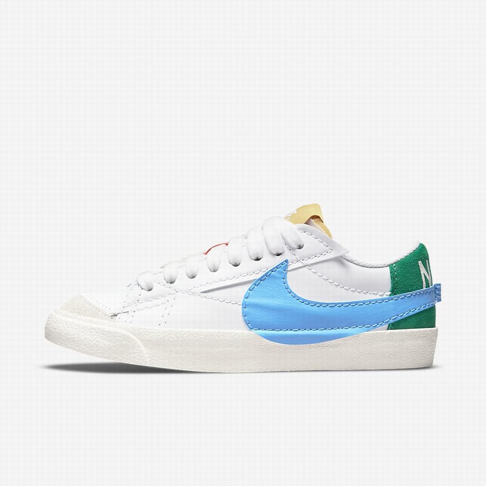 Tenisky Nike Blazer Low \'77 Jumbo Damske Biele Modre Zlate | SK163907