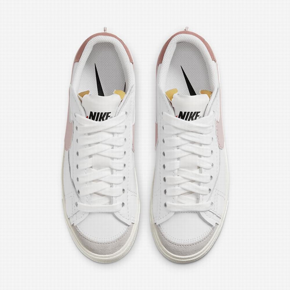 Tenisky Nike Blazer Low '77 Jumbo Damske Biele Ruzove Biele Ruzove | SK417893