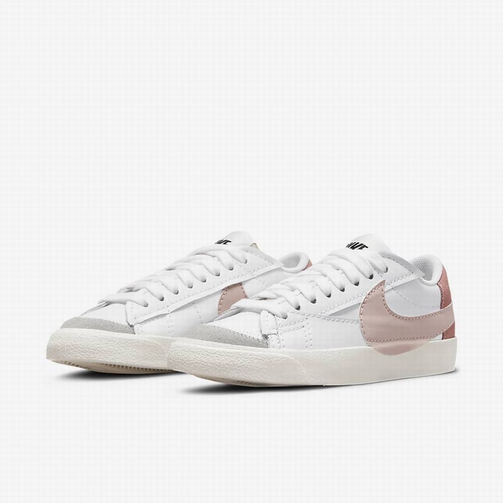 Tenisky Nike Blazer Low '77 Jumbo Damske Biele Ruzove Biele Ruzove | SK417893