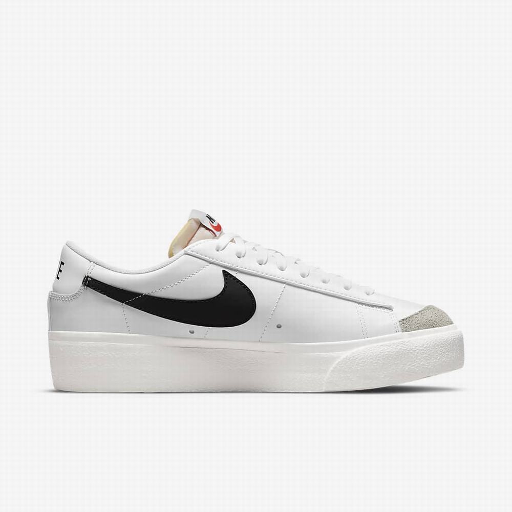 Tenisky Nike Blazer Low Platforme Damske Biele | SK240863