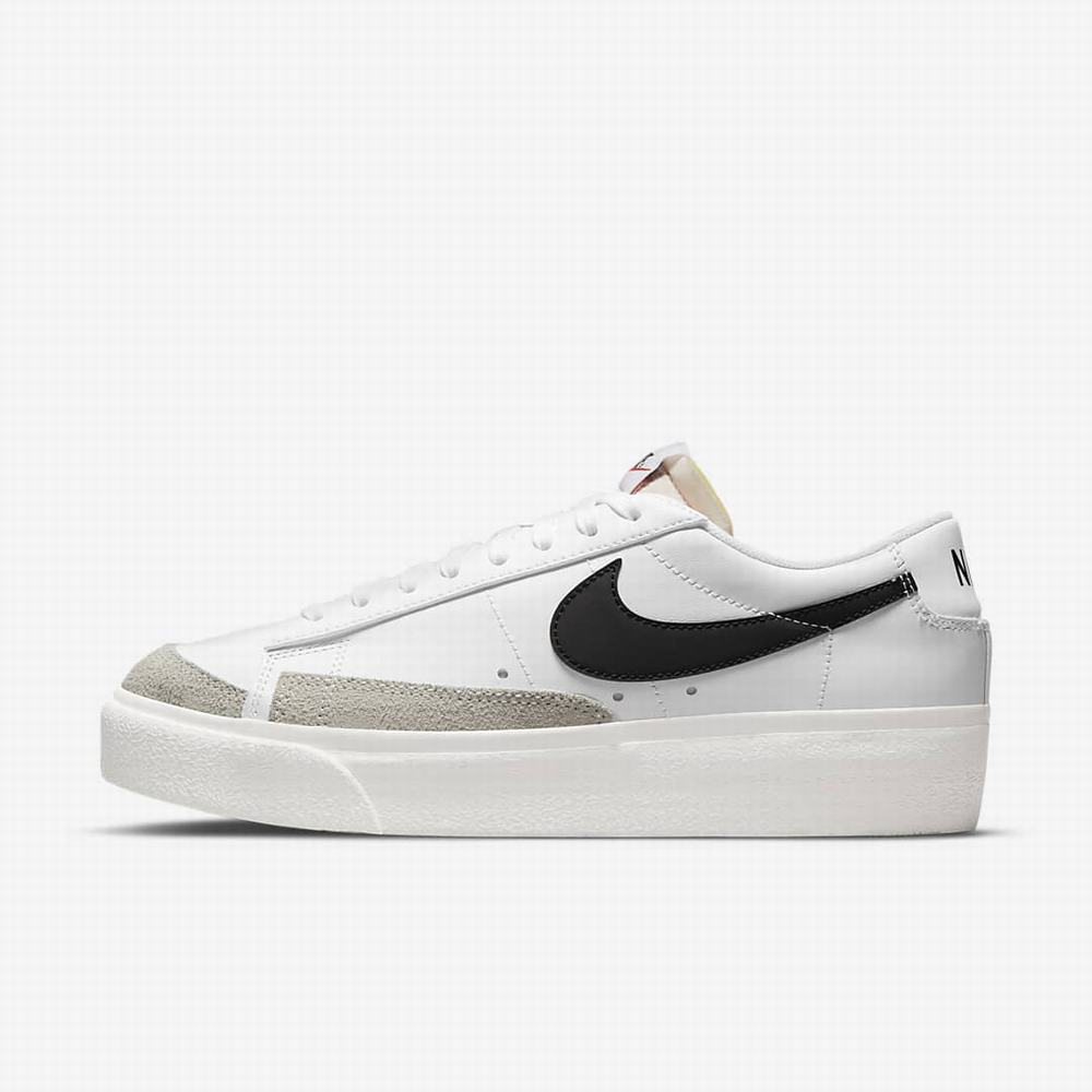 Tenisky Nike Blazer Low Platforme Damske Biele | SK240863