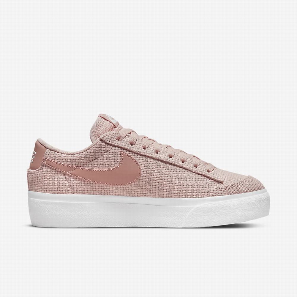 Tenisky Nike Blazer Low Platforme Damske Ruzove Biele Ruzove Ruzove | SK528943