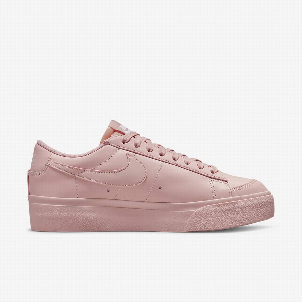 Tenisky Nike Blazer Low Platforme Damske Ruzove Čierne Oranžové | SK567289