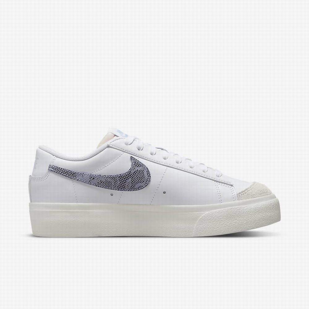 Tenisky Nike Blazer Low Platforme Damske Biele | SK584037