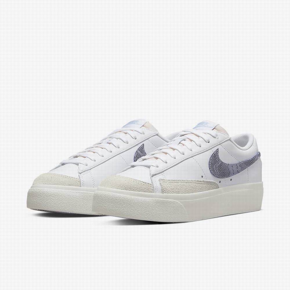 Tenisky Nike Blazer Low Platforme Damske Biele | SK584037