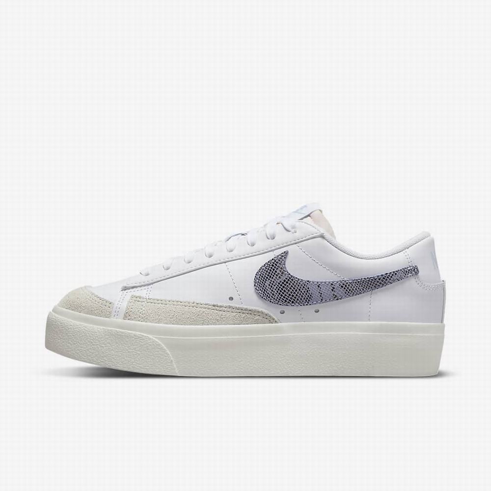 Tenisky Nike Blazer Low Platforme Damske Biele | SK584037