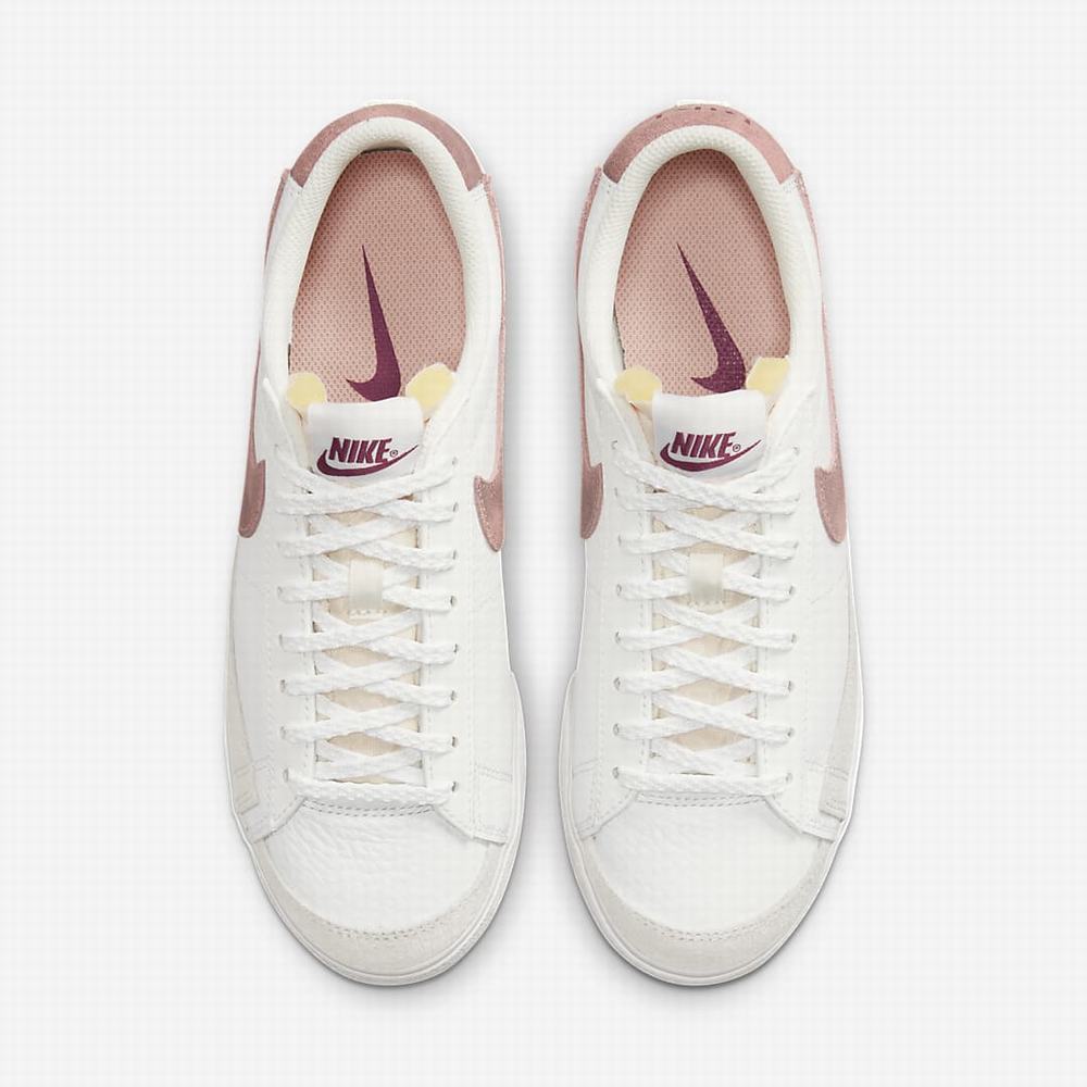 Tenisky Nike Blazer Low Platforme Damske Biele Oranžové | SK621357