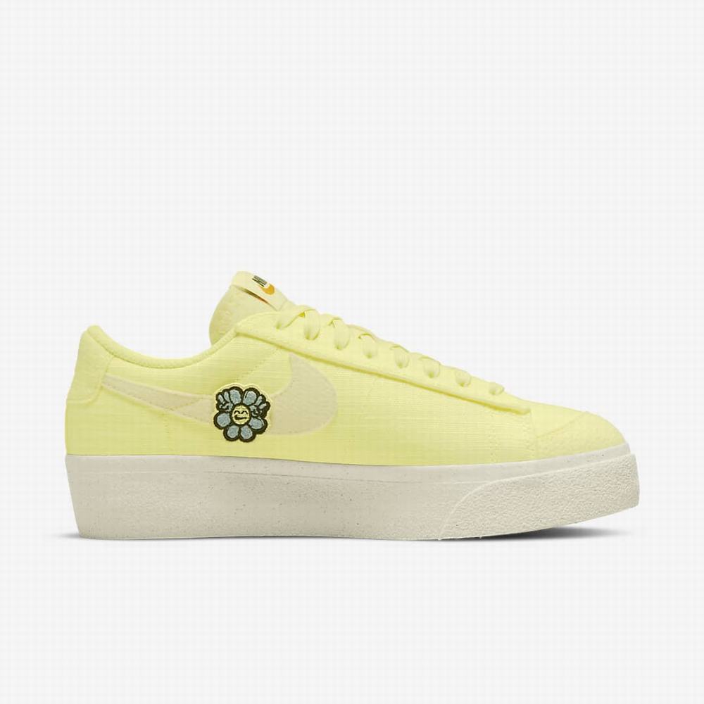 Tenisky Nike Blazer Low Platforme Next Nature Damske Biele Čierne Biele | SK035497