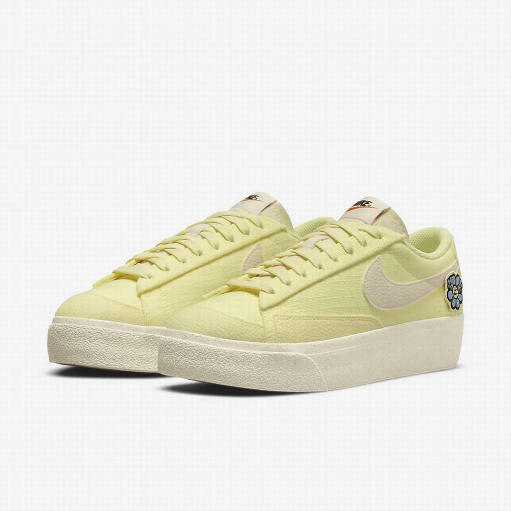 Tenisky Nike Blazer Low Platforme Next Nature Damske Biele Čierne Biele | SK035497