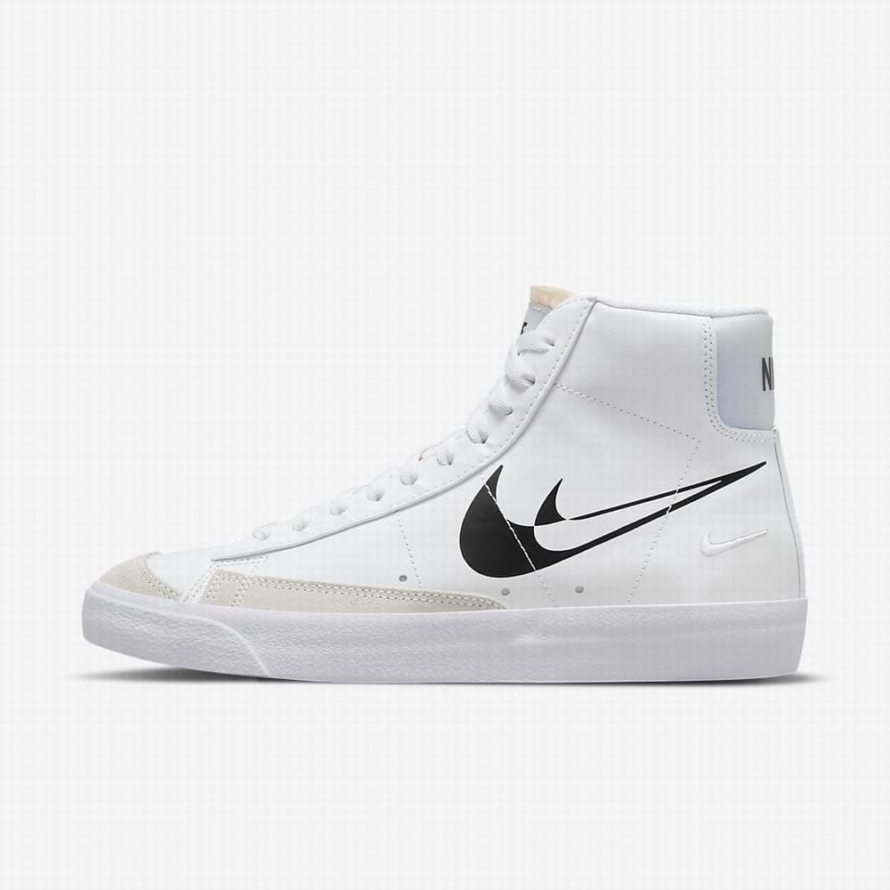 Tenisky Nike Blazer Mid \'77 Damske Biele Čierne | SK265098