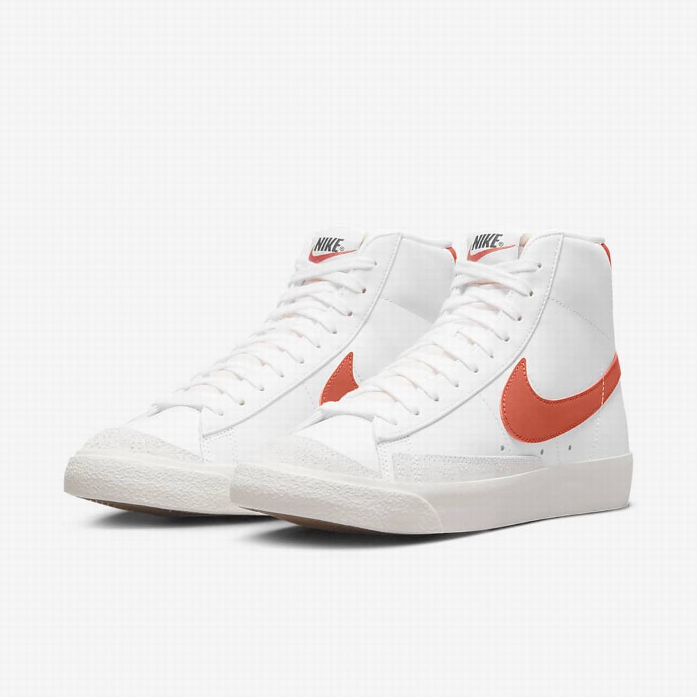 Tenisky Nike Blazer Mid '77 Damske Biele Oranžové | SK302165