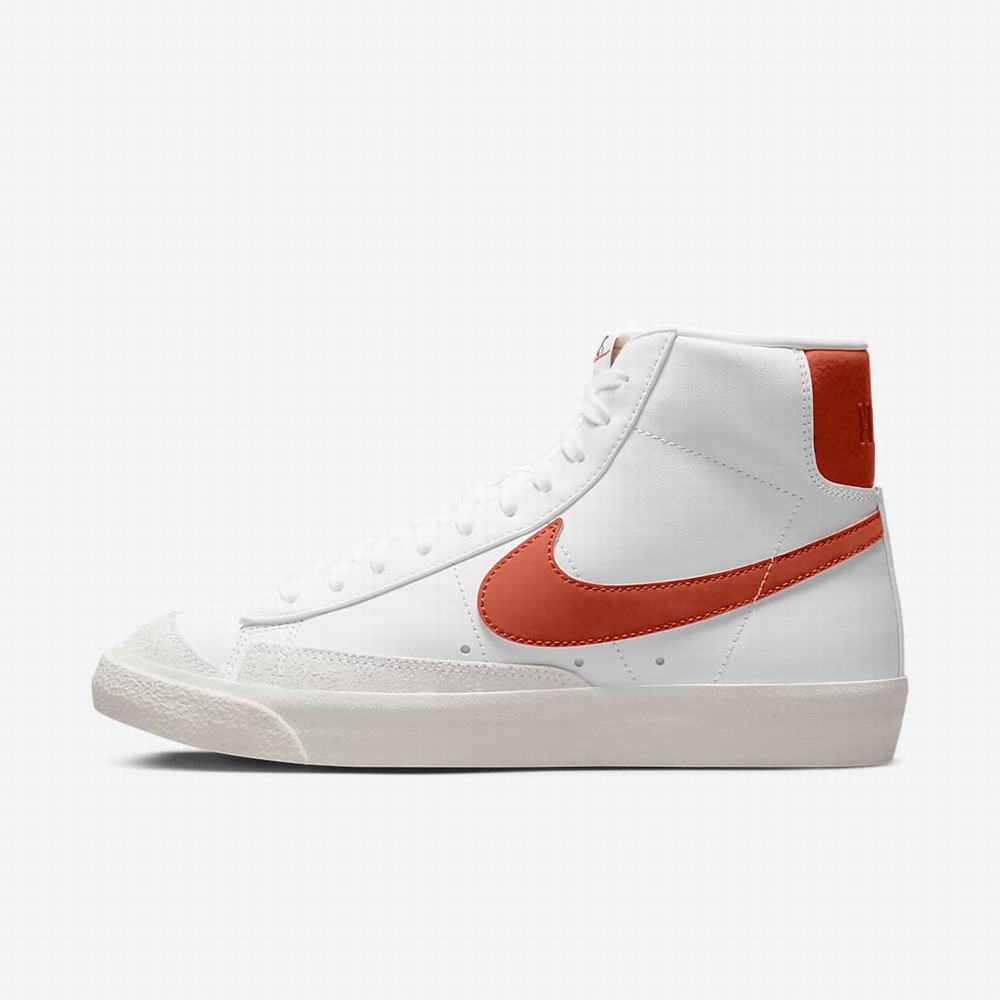 Tenisky Nike Blazer Mid \'77 Damske Biele Oranžové | SK302165