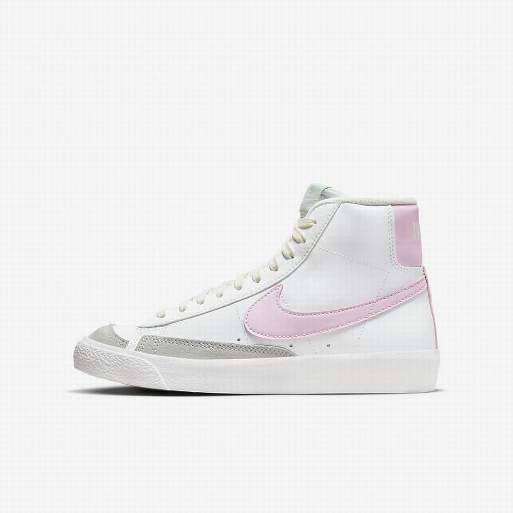 Tenisky Nike Blazer Mid \'77 Detske Biele Oranžové Ruzove | SK914723