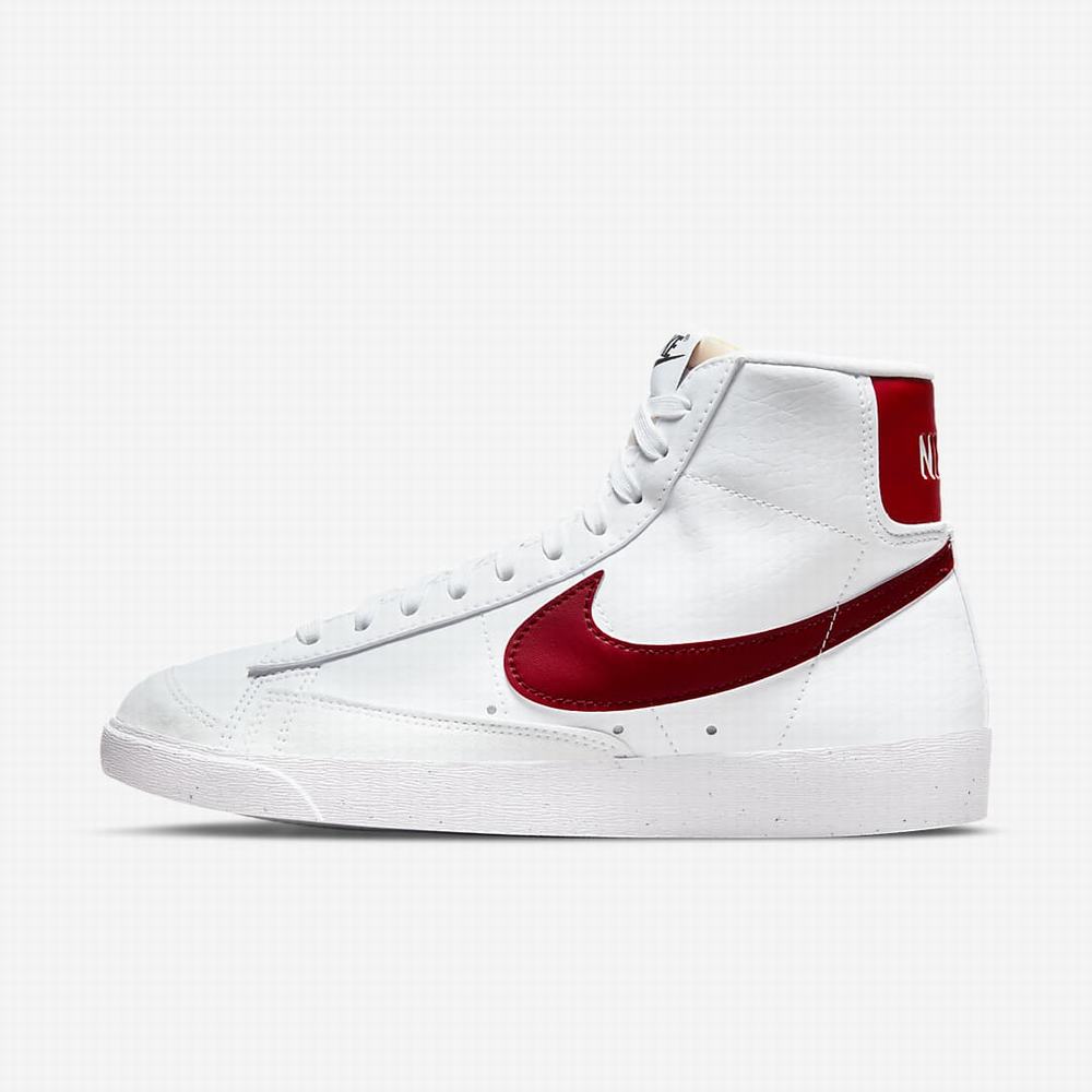 Tenisky Nike Blazer Mid \'77 Next Nature Damske Biele Čierne Červené | SK138964