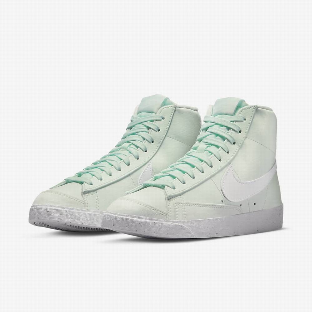 Tenisky Nike Blazer Mid '77 Next Nature Damske Zelene Čierne Biele | SK675013