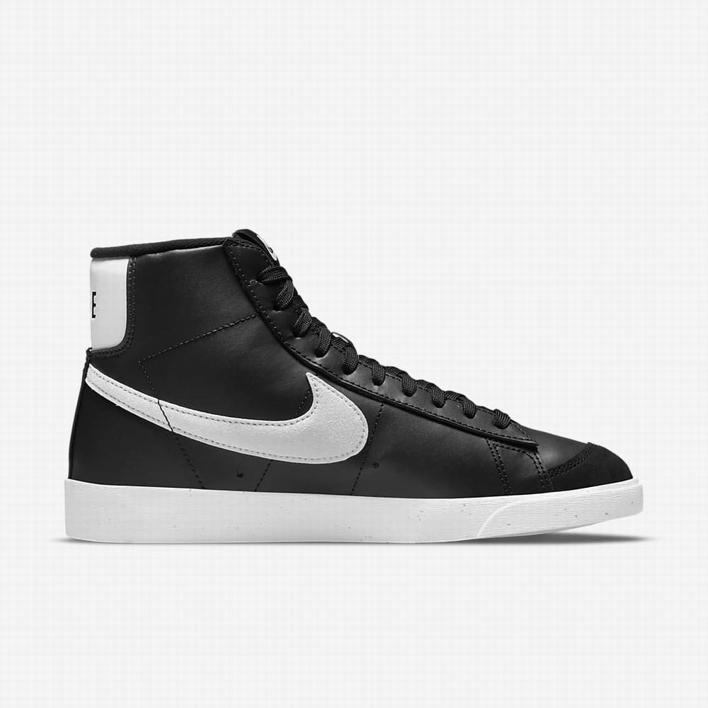 Tenisky Nike Blazer Mid '77 Next Nature Damske Čierne Biele | SK804219