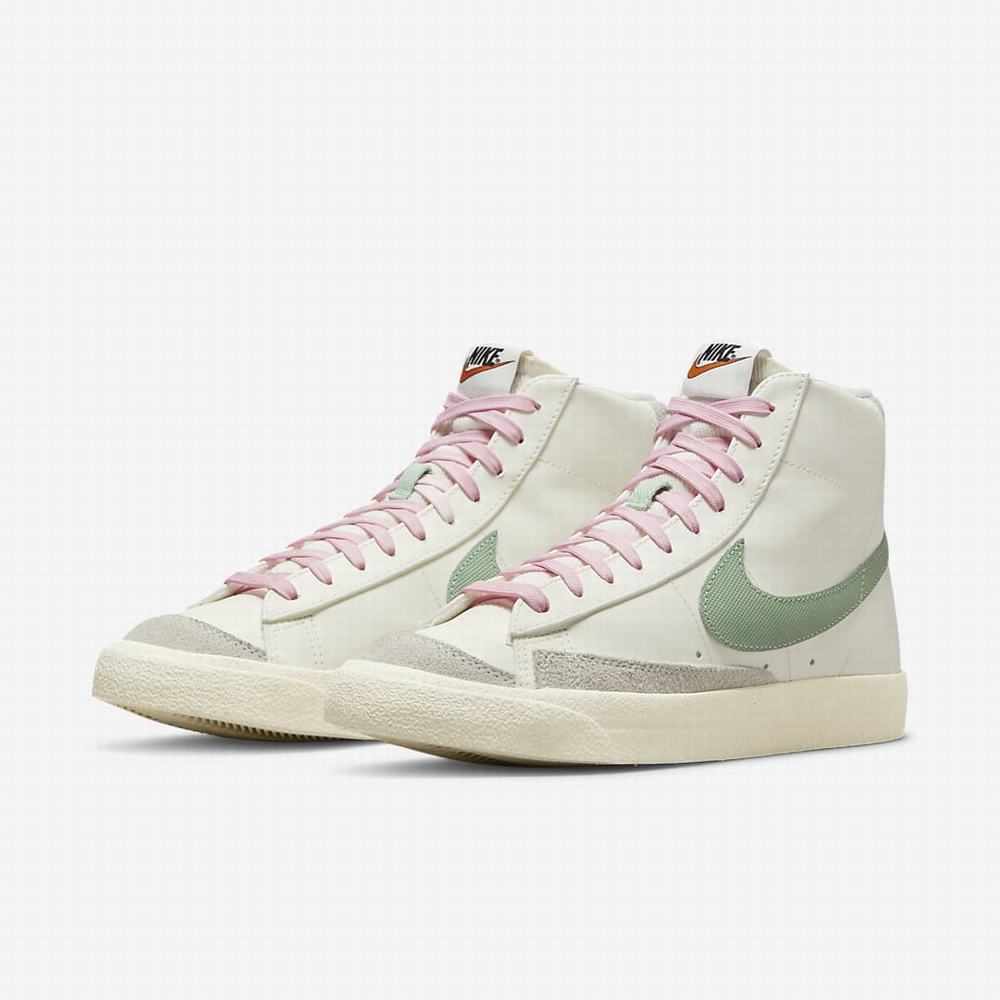 Tenisky Nike Blazer Mid '77 PRM Panske Béžové Zelene | SK569413