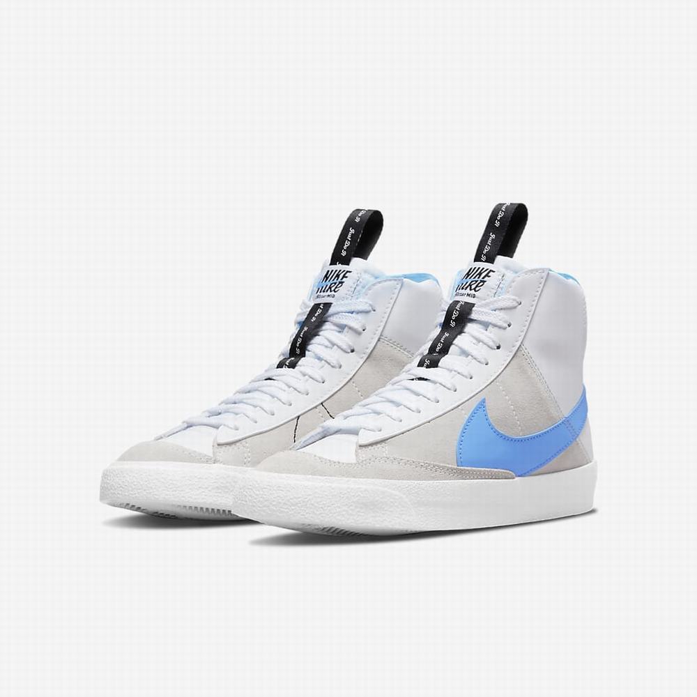 Tenisky Nike Blazer Mid '77 SE Dance Detske Biele Čierne Modre | SK560849