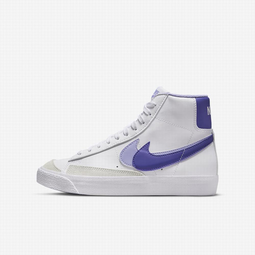 Tenisky Nike Blazer Mid \'77 SE Detske Biele Svetlo | SK271803